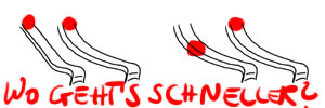 Gerade und gebogene Rutschen: Wo geht es schneller?